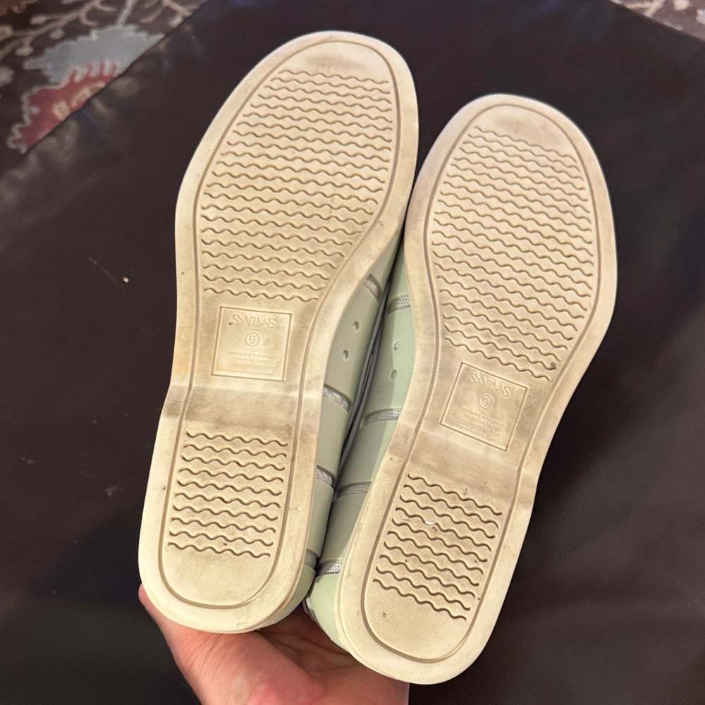 Swims Men's Boat Shoes - Light Blue and White size 9 - Picture 5 of 12